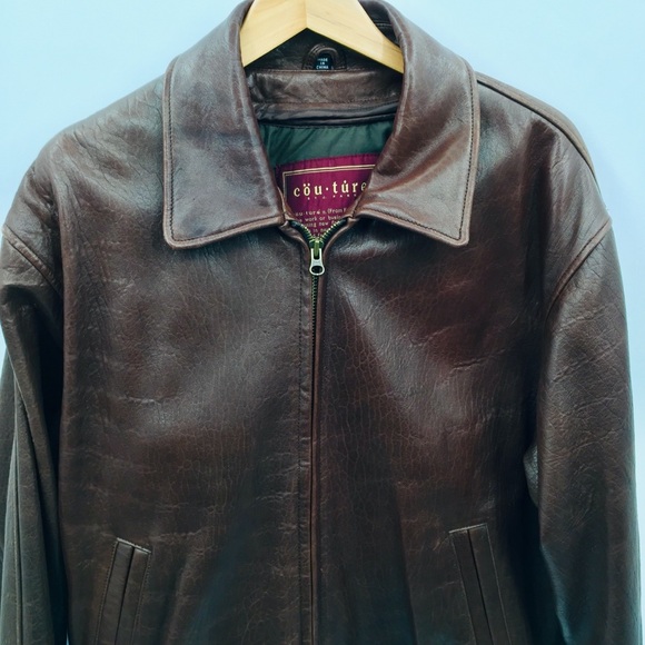 Brown Leather Jacket - Picture 14 of 16